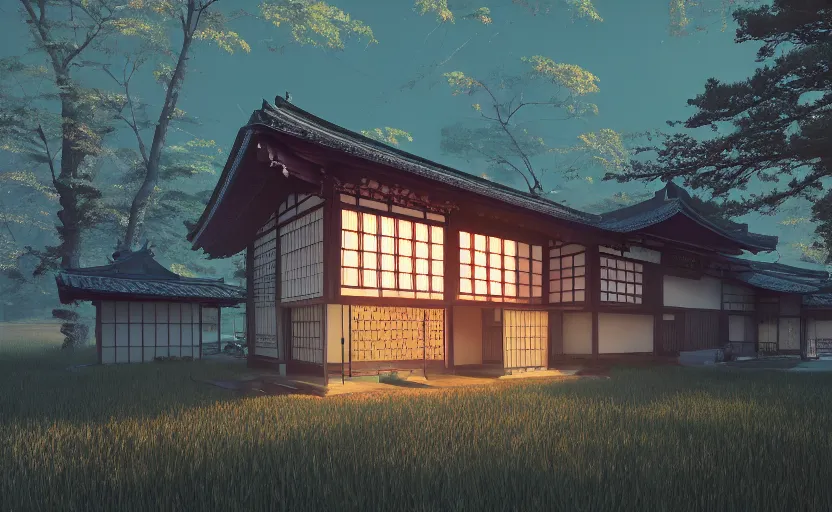 ArtStation - JAPANESE STYLED HOUSE