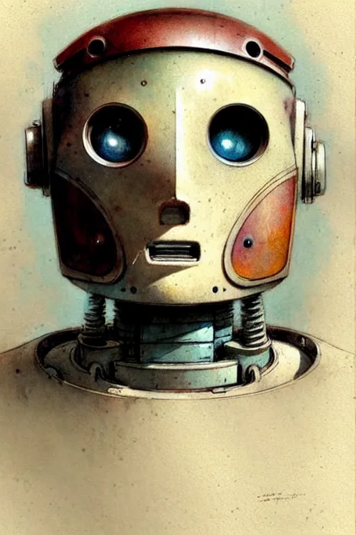 Image similar to (((((1950s robot . muted colors.))))) by Jean-Baptiste Monge !!!!!!!!!!!!!!!!!!!!!!!!!!!