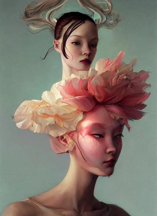 Image similar to prompt : figurative unique features ballerina portrait soft light painted by james jean and katsuhiro otomo and erik jones, inspired by akira anime, smooth face feature, intricate oil painting, high detail illustration, sharp high detail, manga and anime 1 9 9 9