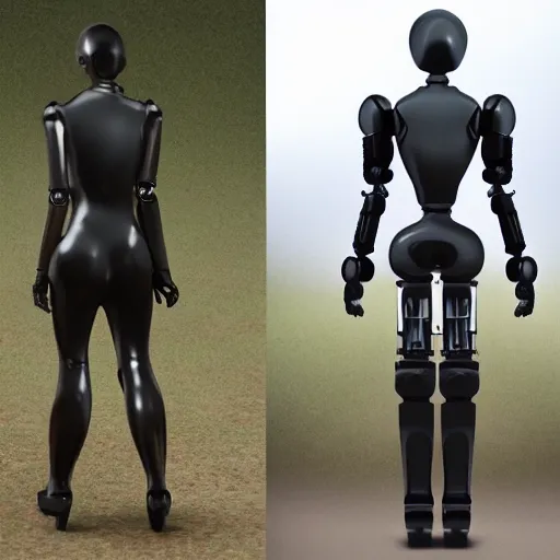 Image similar to 2B ultra realistic, 4k standing beside defeated robot