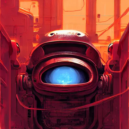 Image similar to alien robot luffy, thief, by isaac asimov and marc simonetti