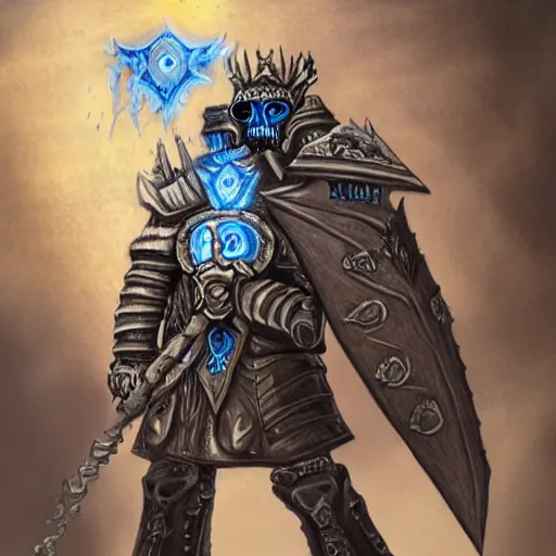 Image similar to the lich king artwork by mendoza eddie