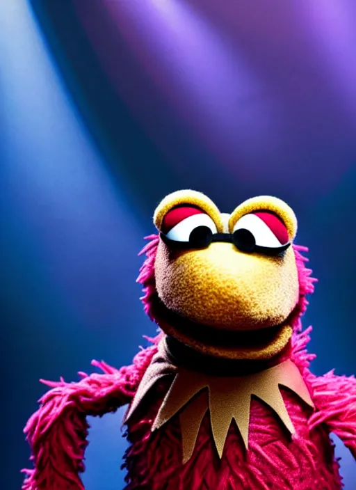 Prompt: studio portrait still of muppet!!!!! nick fury in avengers endgame!!!!!! as a muppet muppet as a muppet, 8 k, studio lighting, key light,