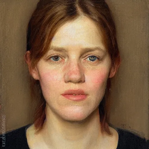 Prompt: Female Portrait, by Kenne Gregoire.