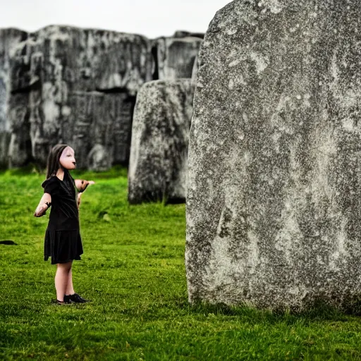 Image similar to game of go played with megaliths, photography