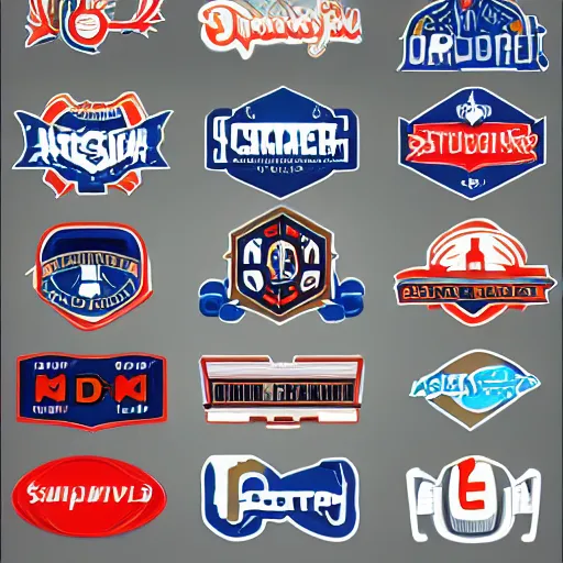 Prompt: appealing logo game studio sampler, ia dataset, trending on artstation.