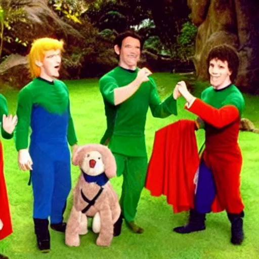 Image similar to The Wiggles in Lord of the Rings the Shire