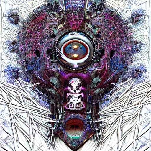 Image similar to psychocybernetic memetic squamose ideation spore emulating ego gratification with torrid supernormal stimulus hyper detailed intricate digital art occult symbols mystic imagery