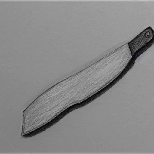 Image similar to small hatchet axe, pencil sketch