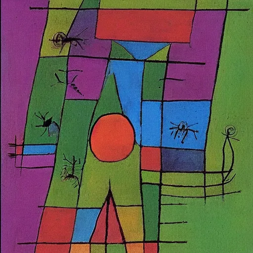 Image similar to a painting of a shiny insect by paul klee, intricate detail