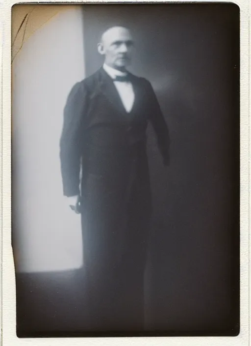 Image similar to 👽, 🦠, 1 9 1 0 polaroid photo
