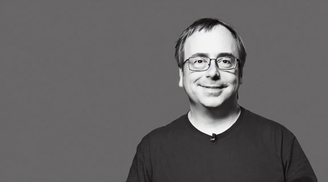 Image similar to wallpaper of Linus Torvalds, photo product