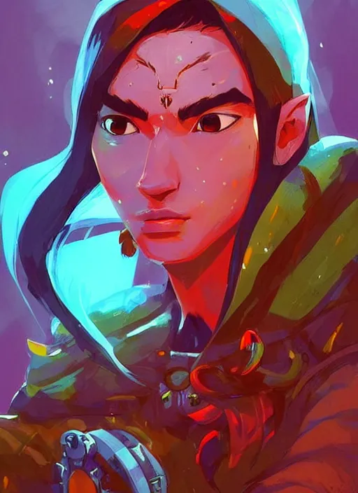 Image similar to highly detailed photorealistic portrait of the king zora from ocarina of time by atey ghailan, by greg rutkowski, by greg tocchini, by james gilleard, by joe fenton, by kaethe butcher, totally colorful, rainbow, neon coloring, dramatic lighting, chromatic, high contrast, trending in pinterest, award winning details