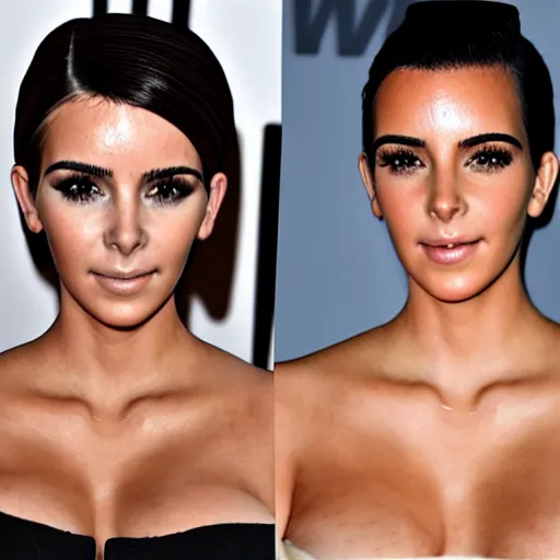 Image similar to kim kardashian mixed with emma watson