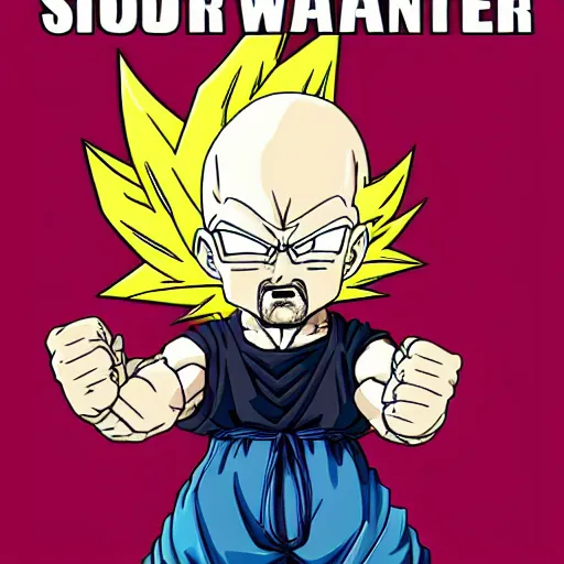 Image similar to walter white going super sayan, dragon ball