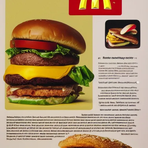 Image similar to an ad from macdonalds of a gold themed burger