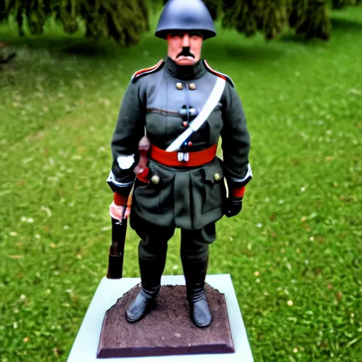 Prompt: german empire ww 1 stormtroper soldier looking forward