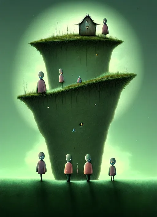 Prompt: gediminas pranckevicius mriimage of detailed image of a creepy family in the deep space by