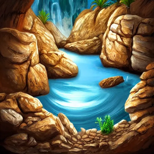 Image similar to realistic prehistoric cave drawings, cave, high quality, rocks, paint