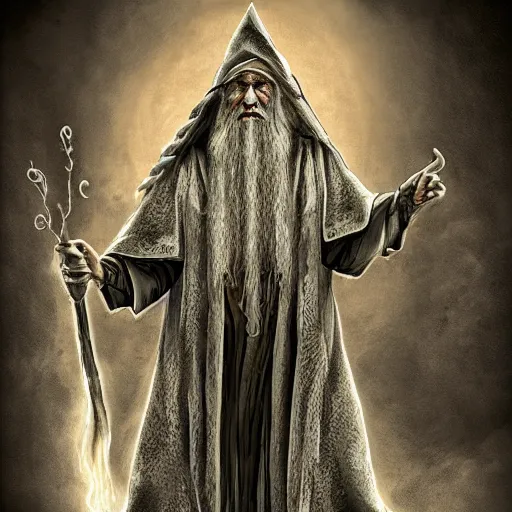 Prompt: a wizard by markus stadlober