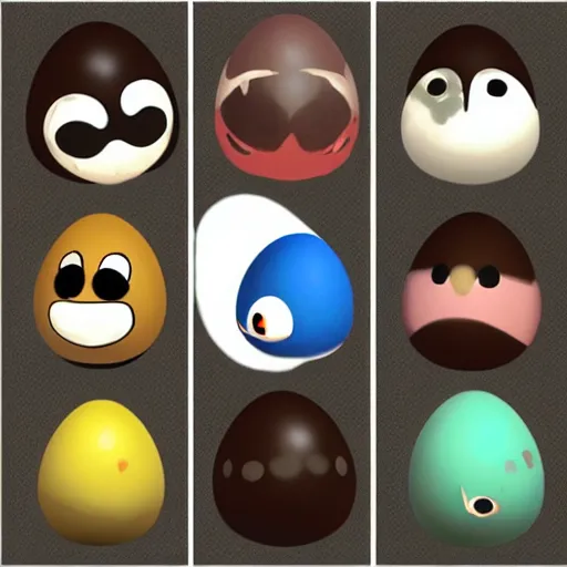 Image similar to adorable egg critter trending on pixiv