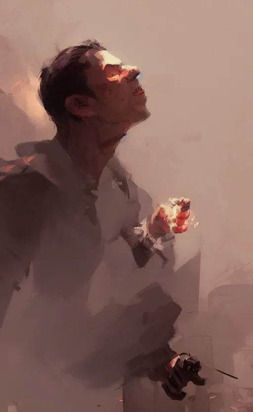 Image similar to 2 d smoke, by greg rutkowski, esuthio, craig mullins