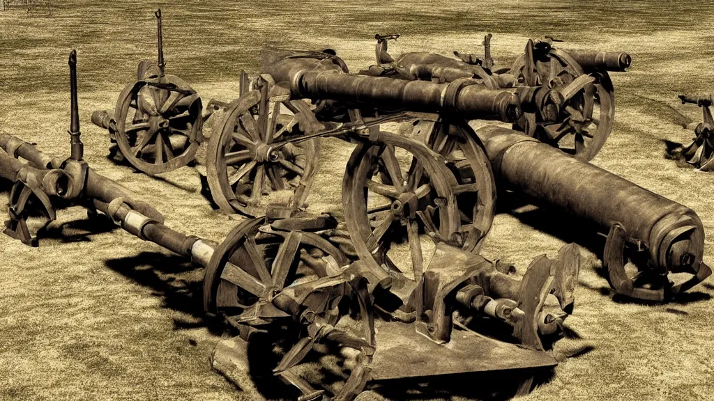 Image similar to cannon, world war 2, high quality, high detail, photorealistic,