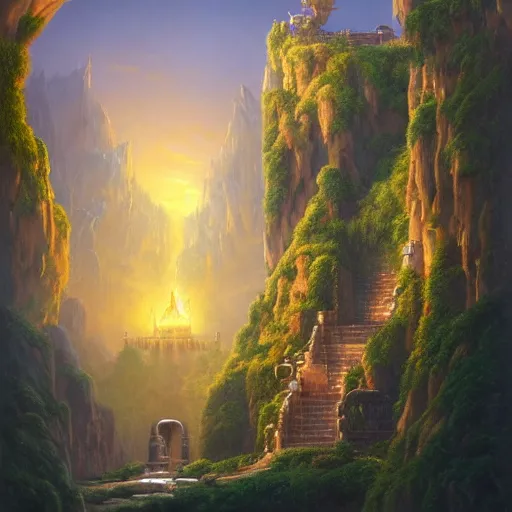 Prompt: A beautiful hyper realistic detailled matte painting of the dungeon of the gods with a magic water well of Bronze energy, daylight, barometric projection, by andreas rocha john howe, and Martin Johnson Heade, featured on artstation, featured on behance, ultrawide angle