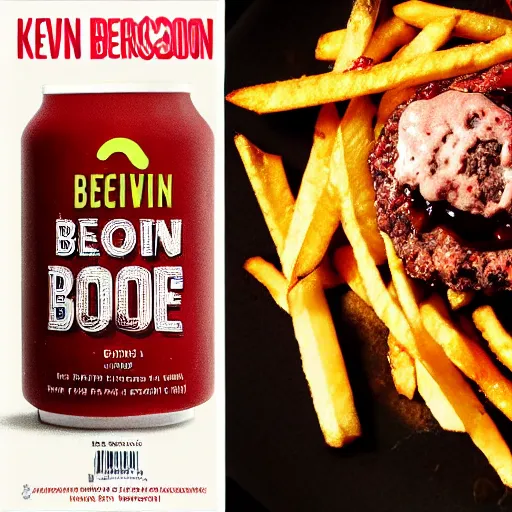 Image similar to kevin bacon bacon burger soda fries, award winning food photography