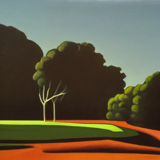 Image similar to a painting in the style of george ault.