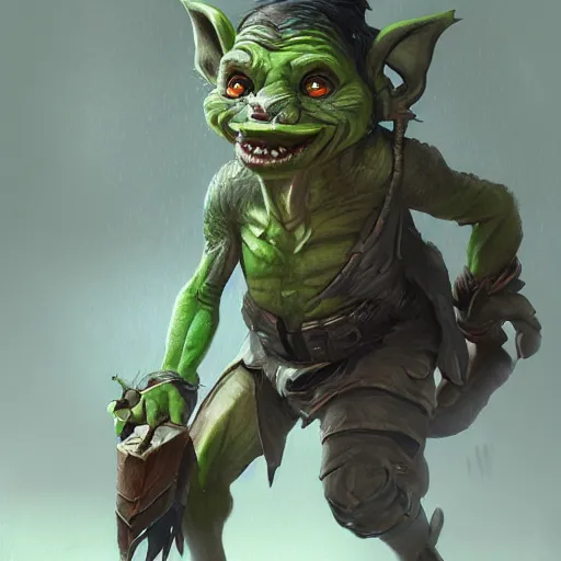 Image similar to A goblin from D&D, 4k, digital art, trending on artstation, trending on cgsociety, renaissance