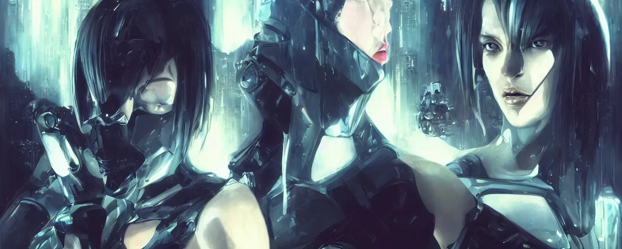 Prompt: a portrait of hi-tech android from ghost in the shell,by Stanely Artgerm,Tom Bagshaw,Andrei Riabovitchev,aaron horkey,Greg Rutkowski,trending on pinterest,full of color,luxury,mythological,sacred,religious,ultra realistic,high detail,concept art,golden ratio,cinematic lighting