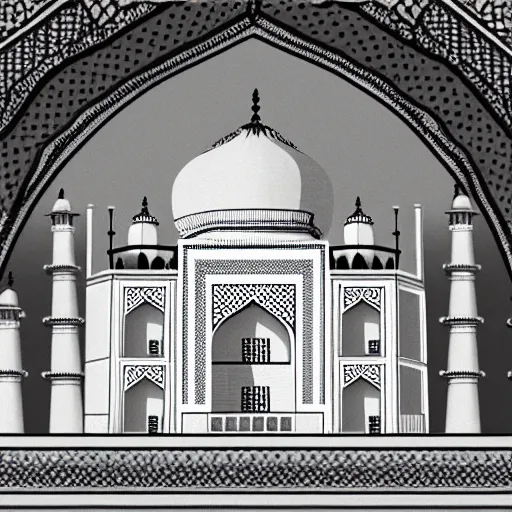 Image similar to a reconstruction of the cheese taj mahal made ot of cheese