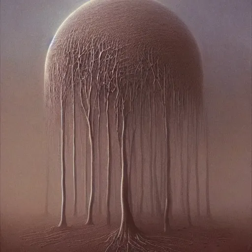 Prompt: a photo by Zdzislaw Beksinski