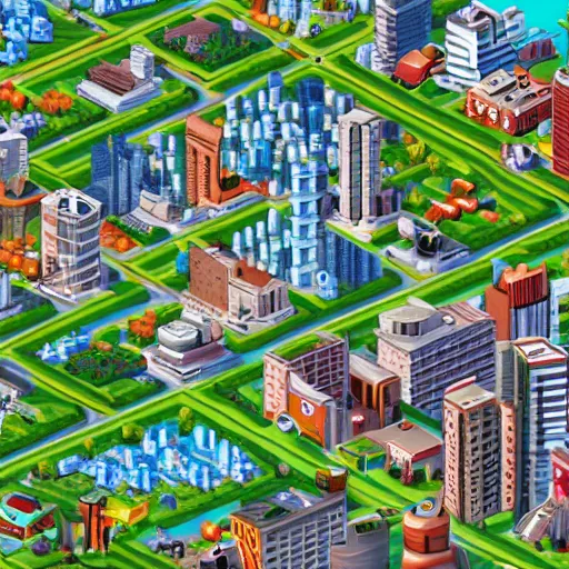 Image similar to sim city where's waldo?