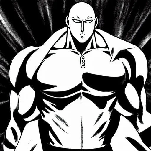 Image similar to one punch man manga artstyle hulk
