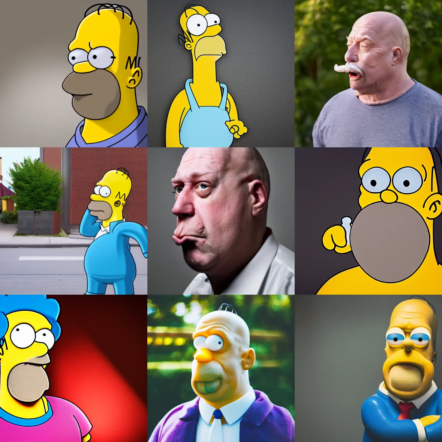 Homer Simpson as a real life person, dslr photo | Stable Diffusion ...