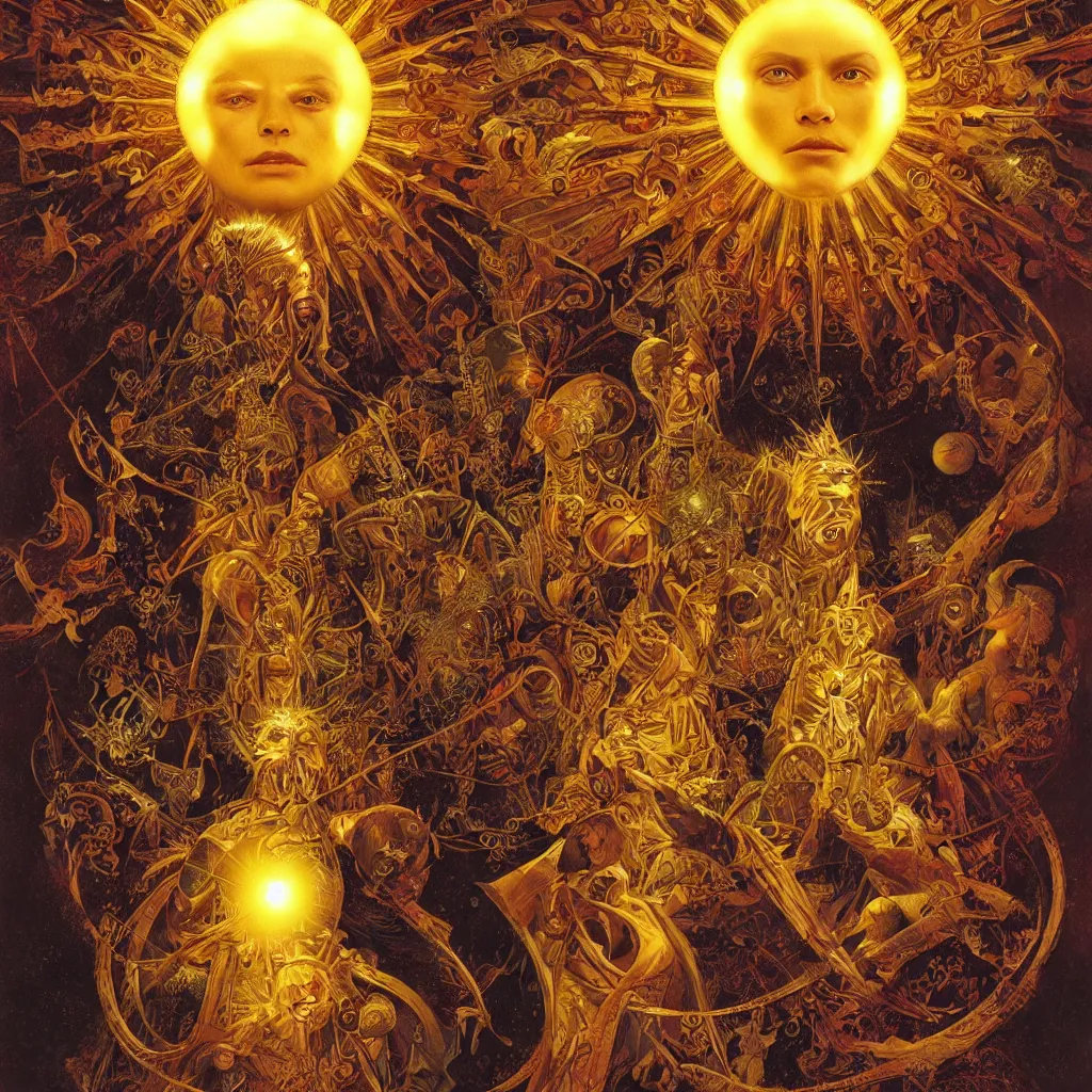 Image similar to The Sun King, by James C. Christensen and Wojciech Siudmak