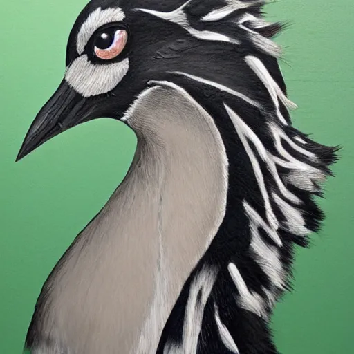 Image similar to Furry magpie art