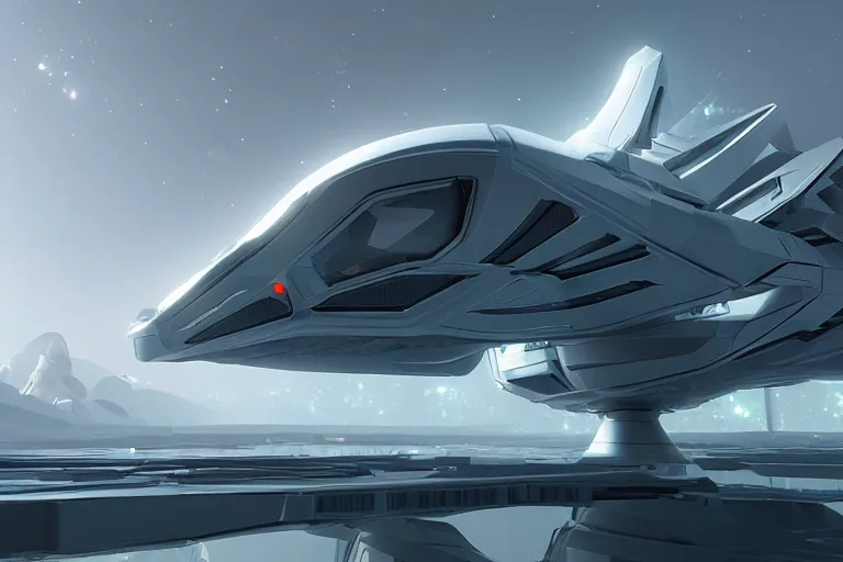 futuristic spaceship