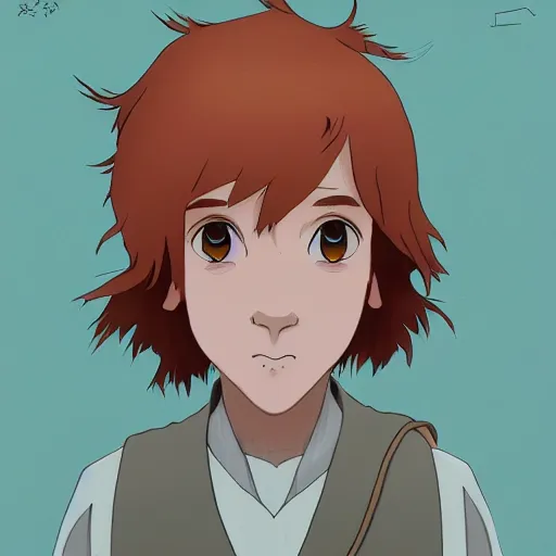Image similar to Philosophical ginger boy twitch streamer in the style of Studio Ghibli, digital art , hyperdetailed , artstation , cgsociety , matt painting , concept art.