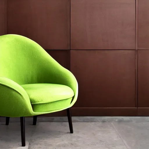 Image similar to armchair in the shape of an avocado