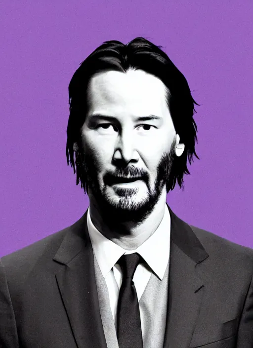 Image similar to keanu reeves made of quinoa