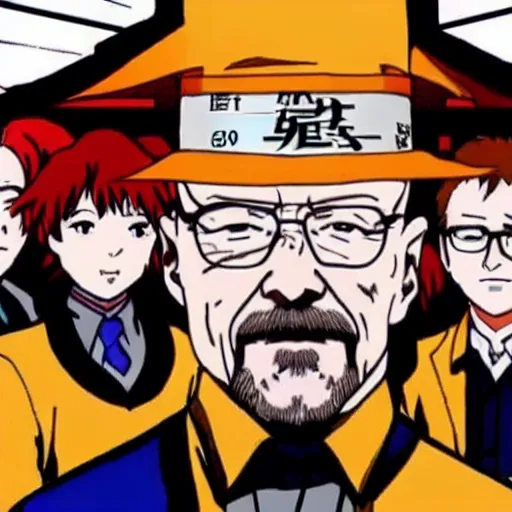 Image similar to Walter white is asuka from evangelion