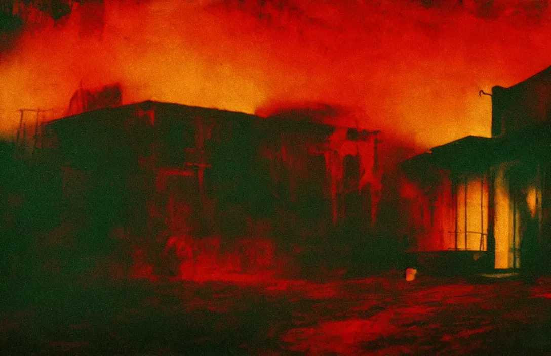 Prompt: most glorious colours ever put on canvas forms exist in three dimensions, with height, width, and depth. intact flawless ambrotype from 4 k criterion collection remastered cinematography gory horror film, ominous lighting, evil theme wow photo realistic postprocessing macrolens painting by claude gellee