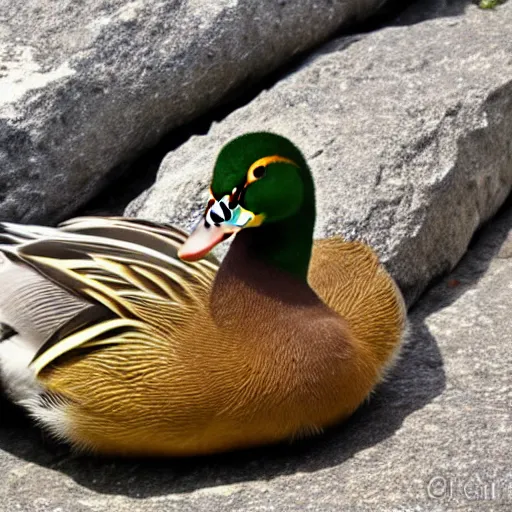 Prompt: photogenic duck