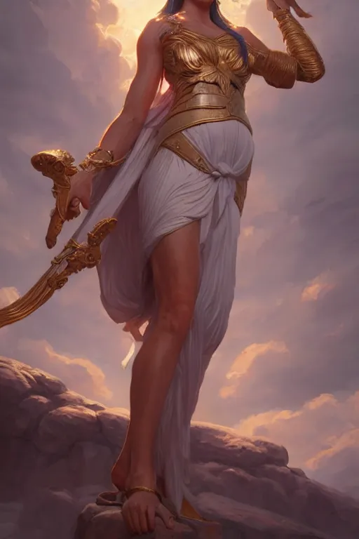 Prompt: goddess of the greece, highly detailed, digital painting, artstation, concept art, smooth, sharp focus, illustration, unreal engine 5, 8 k, art by artgerm and greg rutkowski and edgar maxence