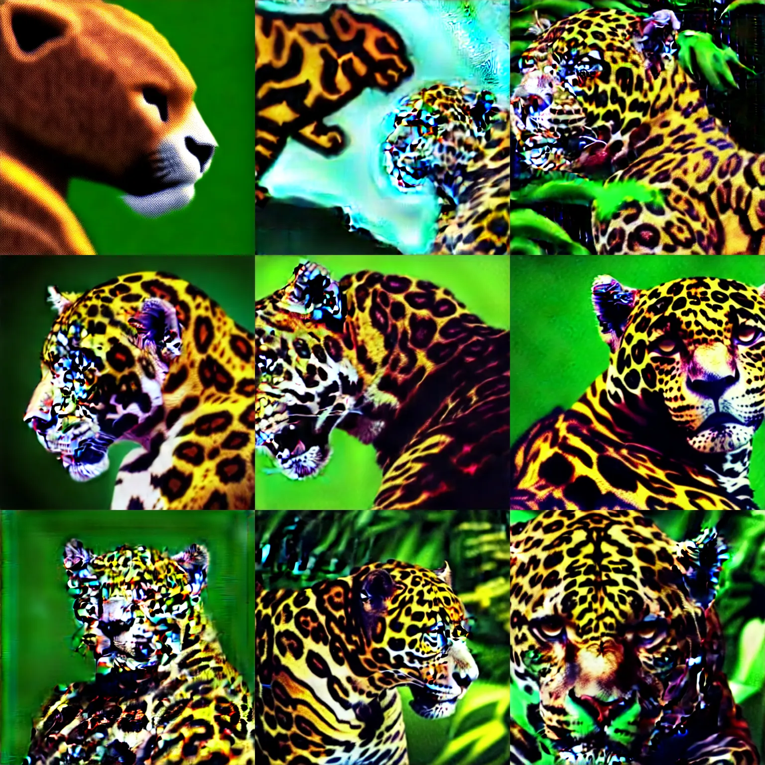 Prompt: A jaguar man, the CEO of the Pan-Amazonian Corporate Reserve (est. 2047), ponders his next move