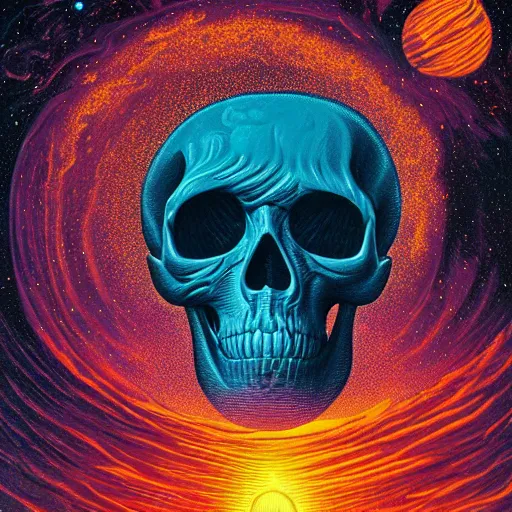 Image similar to ngc 3132 melting mysterious skull landscape by Casey Weldon, dan mumford 8k ultra high definition, upscaled, perfect composition , golden ratio, edge of the world, image credit nasa nat geo