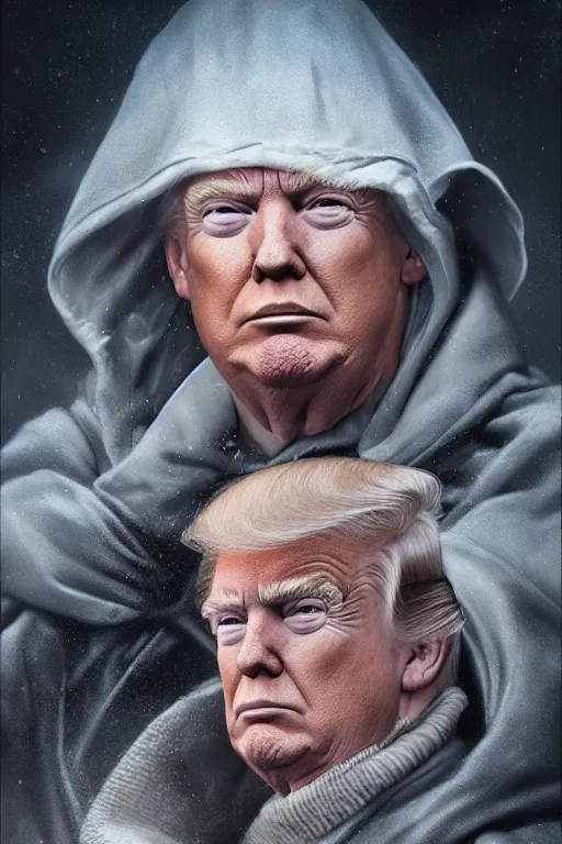 Image similar to donald trump as emperor palpatine, detailed, 8 k, trending on artstation, smooth, sharp focus artwork by mark arian, artgerm, mark keathley, greg rutkowski